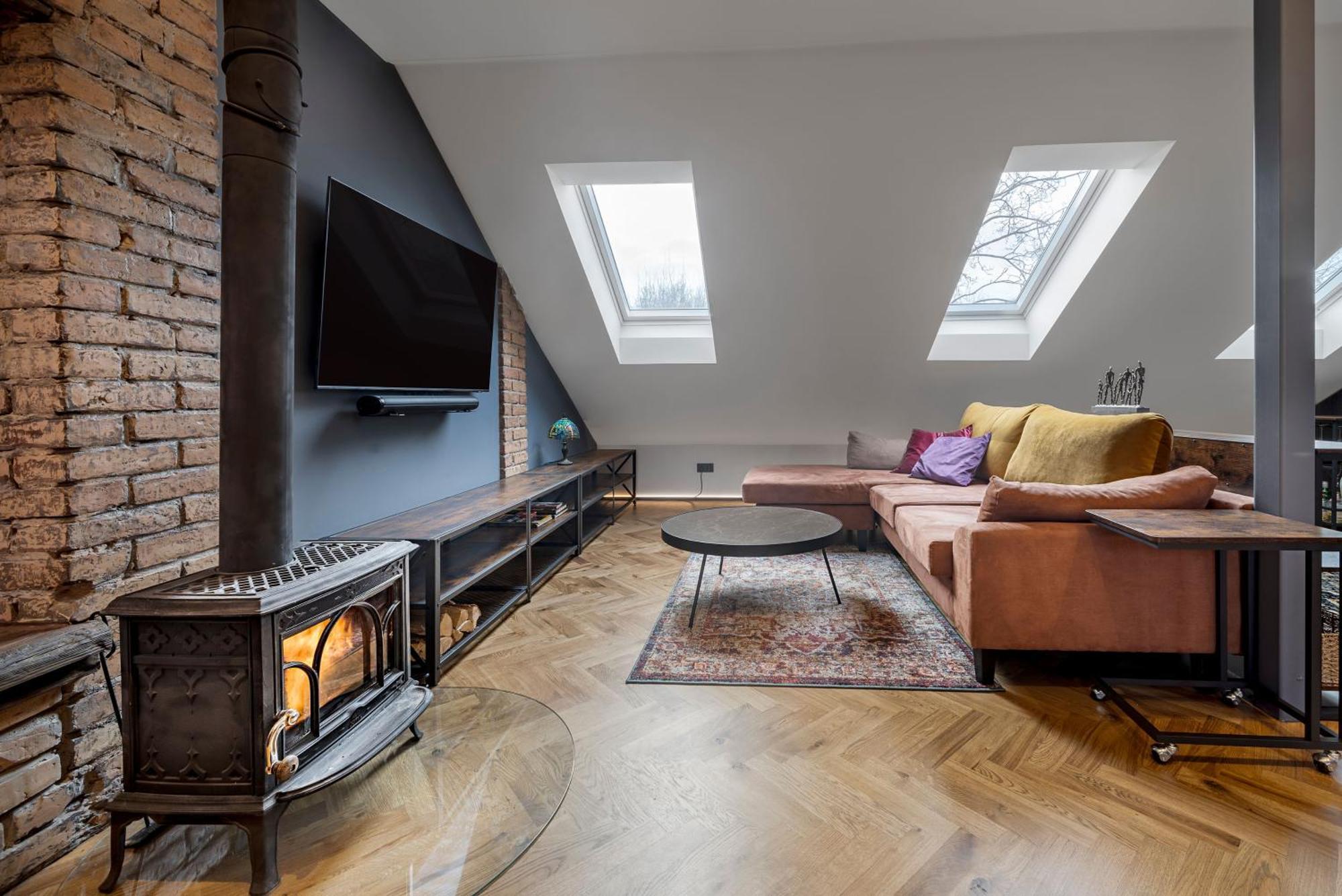 شقة Cozy Penthouse فيلنيوس المظهر الخارجي الصورة