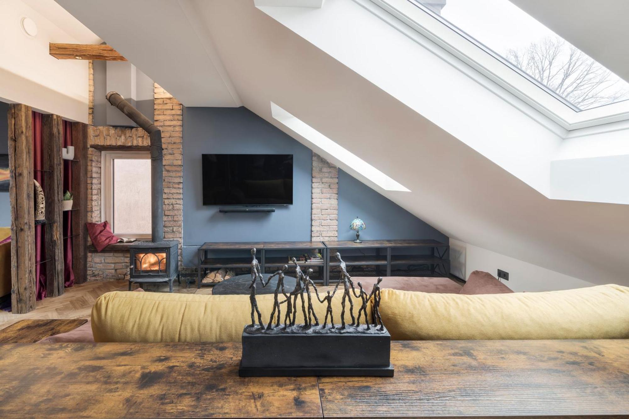 شقة Cozy Penthouse فيلنيوس المظهر الخارجي الصورة